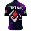 Custom Purple Bowling Quarter-Zip Shirt for Men Custom Bowling Jersey Bowling Team League Shirt