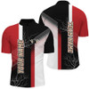 Custom Red and black plaid pattern custom team name bowling Quarter Zip for men, team bowling jerseys