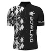 Custom Men's bowling shirt Quarter Zip custom color bowling shirts for men personalized bowling gifts