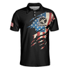 Skull American Flag Electrician Men Polo Shirt, Electrician My Craft Allows Me To Fix Anything Shirt For Men, Gift For Electrician