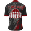 Custom Punisher Skull Bowling Quarter-Zip Shirt For Men Black & Red Bowling Jersey Bowling Team Shirt