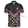 Custom Billiard Pattern In Black Custom Billiard Jerseys for Men, Personalized Name Billiard Shirt, Idea Gift for Billiard Player