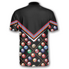 Custom Billiard Pattern In Black Custom Billiard Jerseys for Men, Personalized Name Billiard Shirt, Idea Gift for Billiard Player