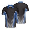 Steve Longtin Short Sleeve Men Polo Shirt, Navy And Black Polo Shirt For Male Golfers - Perfect Gift For Men, Golfers
