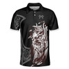 Cool Black Viking Men Polo Shirt, I'm Not Angry This Is Just My Viking Face Polo Shirt, Best Golf Shirt For Men, Gift For Golfers