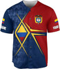 Personalized Colombia Baseball Jersey Custom Colombia Flag Shirts for Men
