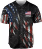 Custom Men American Flag Jersey Men's America Baseball Jerseys Patriotic Jerseys
