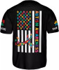 Custom Autism Awareness Jerseys Men Puzzle Autism Baseball Jersey Puzzle Ribbon