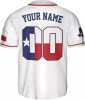 Custom Texas Baseball Jersey Proud Texas Jersey Men State of Texas Flag Shirts
