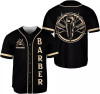 Custom Barber Shop Baseball Jersey, Hairdresser Baseball Jersey Barber To