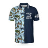 Hook And Fish Seamless Pattern Fishing Men Polo Shirt, Feelin' Fine And Castin' Line Fishing Shirt For Men, Gift For Fishing Lovers