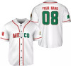 Custom Personalized Mexico Baseball Jersey, Mexican Baseball Jersey for Men Women, Mexi