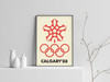 Calgary’88 1988 Winter Olympics Poster and Canvas