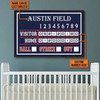 Custom Home Poster, Baseball Lover, Baseball Decor Customized Personalized NAME/NUMBER Poster and Canvas
