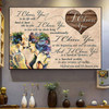 Gift For Lover, I Choose You To Do Life With Hand In Hand Side By Side To Love With My Whole Being Unconditionally Poster and Canvas