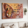 Be Still And Know That, I Am God, God And Lion Poster and Canvas