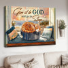 Give It To God, And Go To Sleep, Cat Lover, Sleeping Cat Poster and Canvas