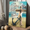 Let Everything That Has Breath Praise The Lord, God Cross Poster and Canvas