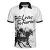 Horse Rider Men Polo Shirt, Fate Loves The Fearless Horse Riding Polo Shirt, Horse Riding Shirt For Men, Gifts for Equestrians