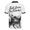 Horse Rider Men Polo Shirt, Fate Loves The Fearless Horse Riding Polo Shirt, Horse Riding Shirt For Men, Gifts for Equestrians