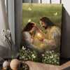 God And Daughter, Butterfly Flower, Poster Decor Poster and Canvas