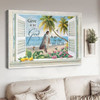 Give It To God And Go To The Beach, Hummingbird Poster, Beach Scenery Poster and Canvas