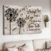 Accept What Is Let Go Of What Was And Have Faith In What Will Be, Dandelion Dragonfly Poster and Canvas