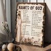 Name Of God, God And Lamb, God Poster, Believe In Jesus Poster and Canvas