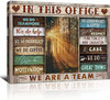 In This Office We Do Teamwork We Do Help We Do Friendship We Do Coffee We Do Motivation We Are A Team Poster and Canvas