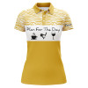 Custom Funny Womens Golf Polo Shirt Plan For The Day Custom Name Golf Shirt, Womens Golf Gift Ideas