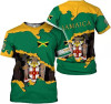 Custom Jamaica Shirts for Women and Mens Jamaica Flag Shirt Gift for Jamaica  DTS207