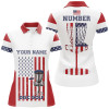 Custom American Flag Disc Golf Polo Shirt Custom Patriotic Golf Shirts For Women Disc Golf Gifts LDT0775
