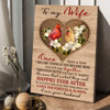 Cardinal Bird, To My Wife Once Upon A Time I Became Yours And You Became Mine And We’ll Stay Together Poster and Canvas