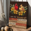 Cardinal Bird, May The Winds Of Heaven Blow Softly And Whisper In Your Ears How Much I Love So Miss You Poster and Canvas