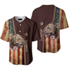 Pitbull Dog American Flag Baseball Jersey, Gift for Men & Women