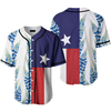 Texas Flag Baseball Jersey, Idea Gift for Men & Women