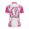I Don't Always Play Golf Women Short Sleeve Polo Shirt, Pinky Golfing Shirt Female Golfer, Womens Golf Shirt