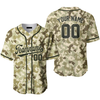 Custom Light Brown Camouflage Baseball Jerseys For Men & Women