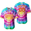 Custom Tie Dye Pink White Custom Baseball Jerseys For Men & Women