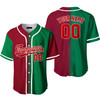 Custom Red White Text Navy Crimson Fade Fashion Baseball Jerseys For Men & Women