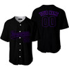 Custom Black Purple Custom Baseball Jerseys For Men & Women