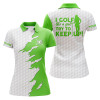 Custom Funny Women Golf Polo Shirts Multi-color I Golf Like A Girl Try To Keep Up, Perfect Gift For Women