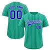 Custom Personalized Pinstripe Baseball Jersey Button Down Shirt Printed or Custom Name Number Team Baseball, Unisex Baseball Jersey