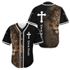 Personalized Jesus Baseball Jersey - Cross, Lion Baseball Jersey - Gift For Christians - Jesus Custom Printed Baseball Jersey Shirt For Men and Women