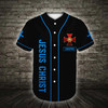 Personalized Jesus Baseball Jersey - Cross Baseball Jersey - Gift For Christians - Because Of Him Heaven Knows My Name Custom Baseball Jersey