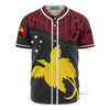 Papua New Guinea Flag with Raggiana Bird Of Paradise - Baseball Jersey