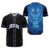 Amazing Jesus Lion Ling Blue Black - Baseball Jersey