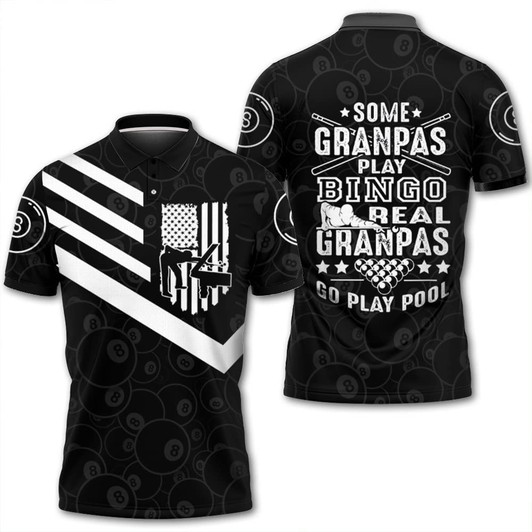 Polo Shirt For Pool Lover, Billiard Polo Shirt, Full Printed Polo Shirt For Billiard Players