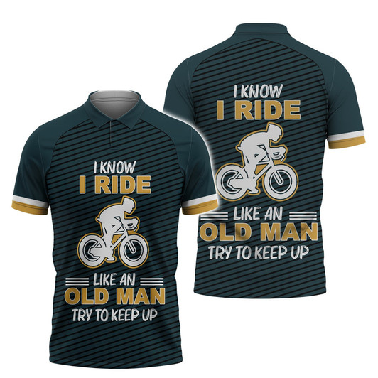 I Rise Like An Old Man Polo Shirt Essensial Polo Shirt For Cyclist