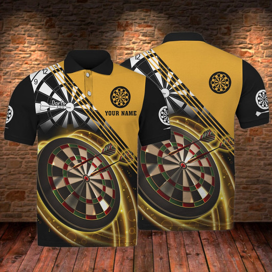 Custom Dart Lover Shirt Personalized Name 3D Polo Shirt